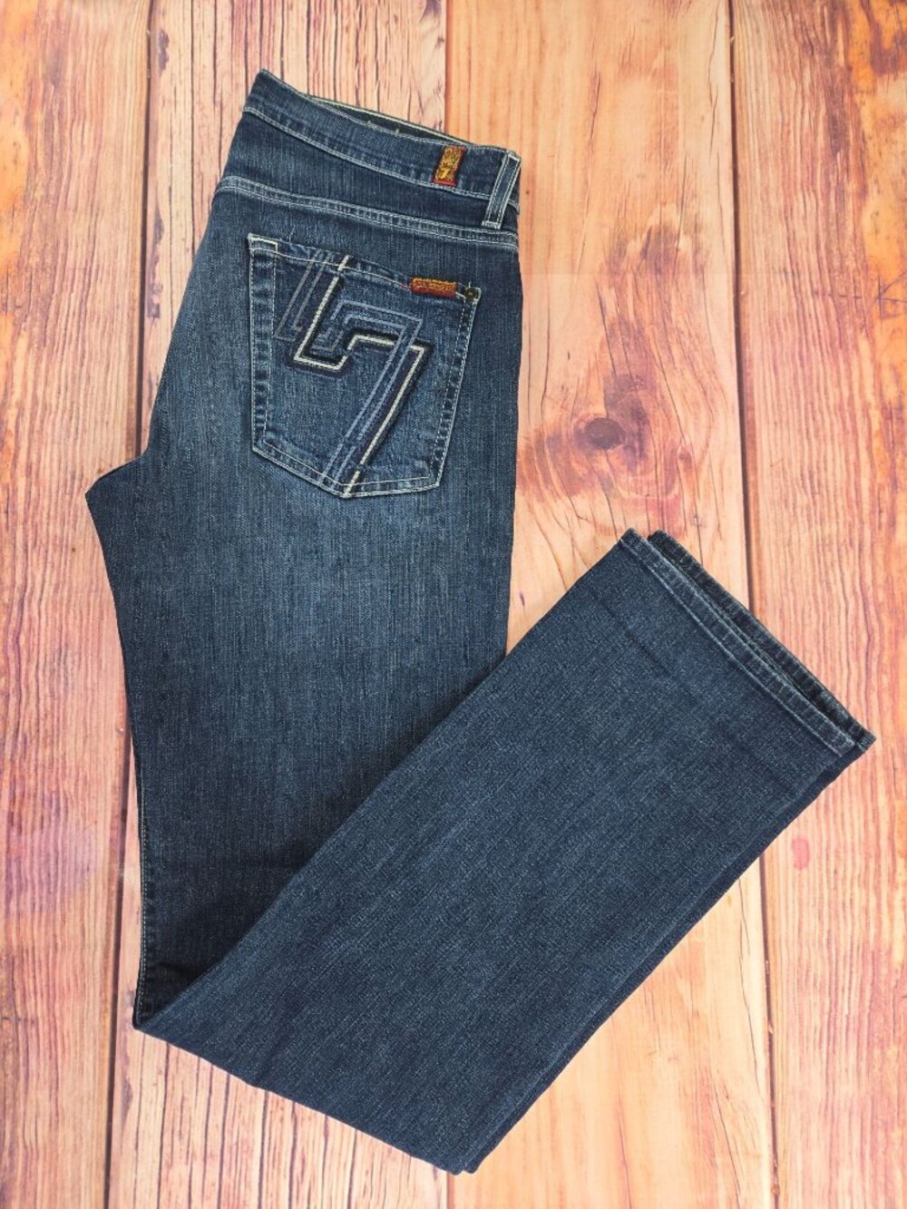 7 For All Mankind Medium Wash Denim Standard Jeans 31x34